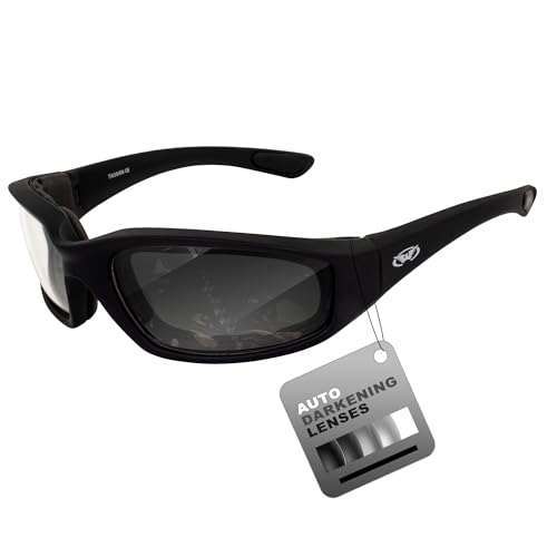 Global Vision Eyewear Men's Kickback 24 Sunglasses with Photochromic Color Changing Lenses