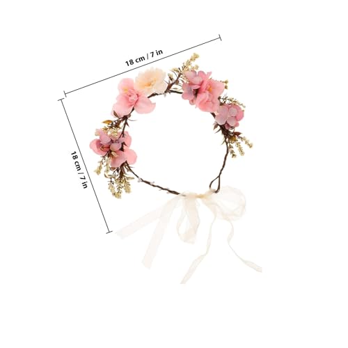 Guirlande de fleurs artificielles bandeau de mariée et fête