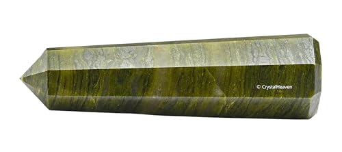Image of Crystal Heaven Certified Vesuvianite Tower Obelisk Point For Chakra, Healing And Balancing - Aaa Grade Original Certified Gemstone Agate For Reiki Meditation Yoga Spiritual (2-3 Inches)