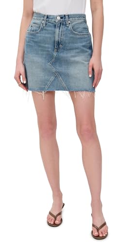 AMO Women's Alexis Skirt with Raw Cut Hem