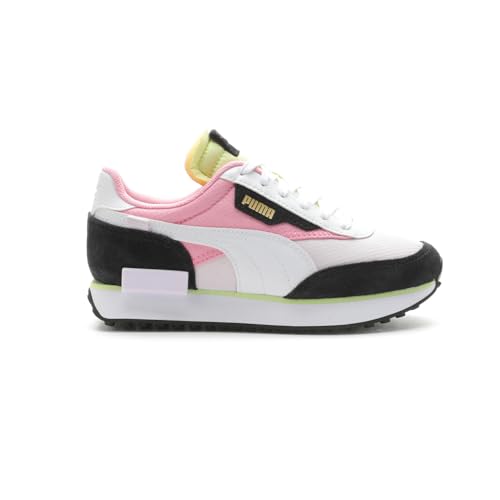 PUMA Kids Girls Future Rider Bouquet Lace Up Sneakers Shoes Casual - Black, Pink, White - Size 5.5 M