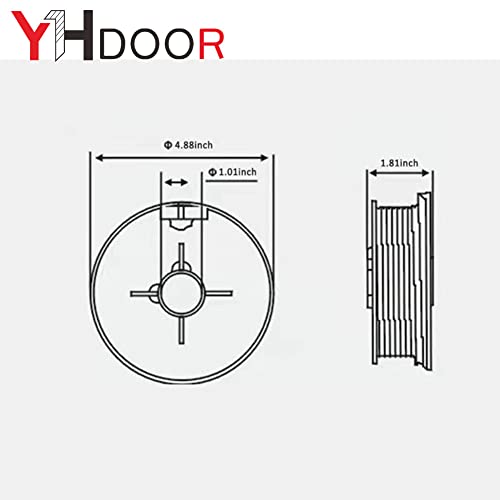 Garage Door Cable Drums Replacement Up to 8 feet High Doors 400-8 - One Pair(Left and Right)