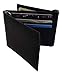 AG Wallets Men's Cowhide Trifold/Bifold Double Money Clip Wallet (Z Money Clip) Bk
