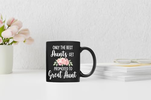 Taza de cerámica negra QASHWEY 11 onzas miniatura 3