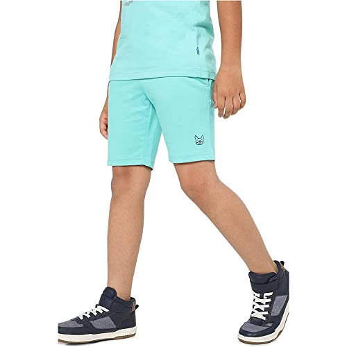 Image of JACK & JONES Solid Cotton Regular Fit Boys Shorts