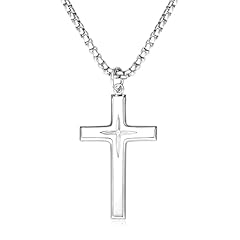 Silver Moissanite Cross