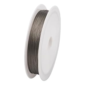 Fashewelry 28 Gauge / 0.3mm Tiger Tail Beading Wire 164 Feet 7 Strands Nylon-Coated Stainless Steel Soft Craft Wire Tarnish Resistant for Beaded Jewelry DIY Making