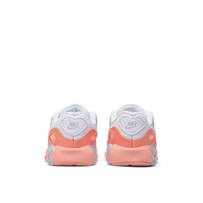 Nike Toddler's Air Max 90 LTR SE White/Aura-Lt Madder Root (DM0958 100) - 103