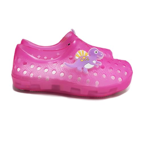 YUNICUS Girls Dress Shoes Toddler Cosplay Clear Jelly Sandals with Bow Mary Jane Led Light Up Flats4