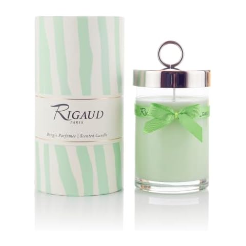 Rigaud Paris Jasmin De Printemps Candle - Stylish & Modern Luxury Home Fragrance Decor Aromatherapy Gifts for Her Women Long Lasting Notes of Bergamot, Ylang Ylang, Orange Blossom Made in France 230g Cover