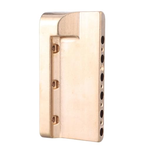 Bloc de laiton guitare électrique avec trous de 6 mm pour un sustain haut de gamme