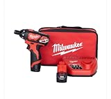 Milwaukee 2401-22 M12 12-Volt Lithium-Ion 1/4 in. Hex Cordless Screwdriver Kit