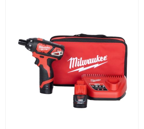 Image of Milwaukee 2401-22 M12 12-Volt Lithium-Ion 1/4 in. Hex Cordless Screwdriver Kit