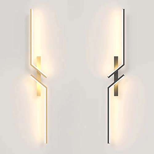 Lámpara de pared de cabecera de dormitorio lineal con iluminación decorativa LED moderna 5