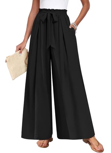 10 Best Women's Dress Pants That Elevate Any Professional Wardrobe 7 TAOHUADAO Women's Plus Size Wide Leg Pants