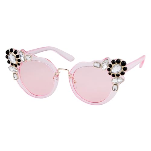 Lunettes de soleil œil de chat MUTYNE anti-UV400 avec strass pour femme
