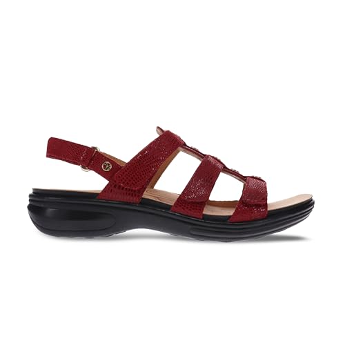Image of Revere Toledo Women's Sandals - Gladiator Inspired Premium Leather Walking Sandals - Stylish and Trendy - Orthotic-Friendly with Arch Support and Adjustable Fit