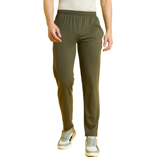 Image of bearbrother Men's Regular Fit Solid Trackpants