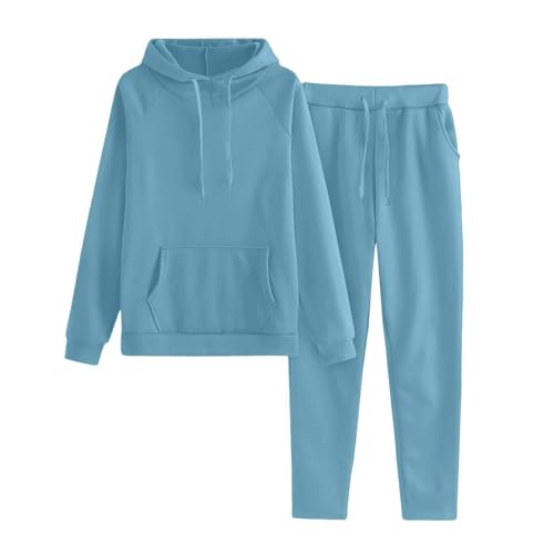 Ensemble de sport 2 pièces en polyester avec sweat à capuche et pantalon flexible de yoga
