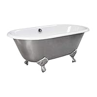 Algopix Similar Product 14 - MAYKKE Rosa 60 Cast Iron Clawfoot