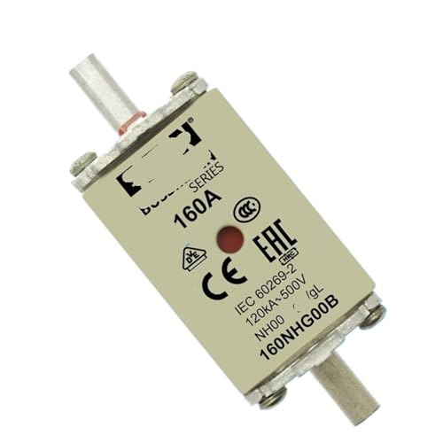 Fusible 160NHG00B 160A 500V gG calibre NH00 pour protection contre surcharges