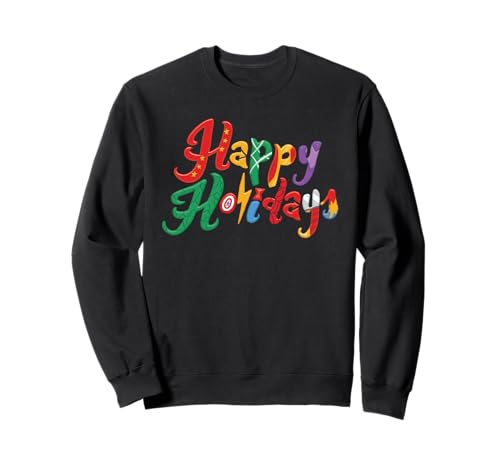 Sweat Marvel Avengers Happy Holidays pour homme et femme en molleton doux
