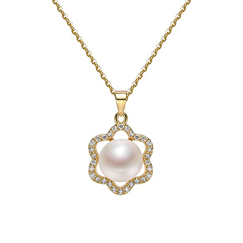 Collier perles d'eau douce naturelles blanches et argent 925 de créateur