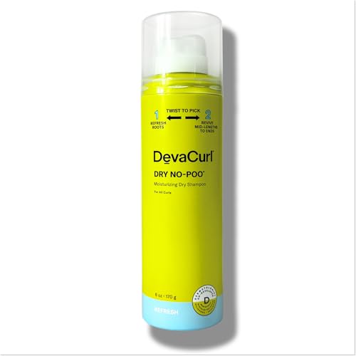 DevaCurl Dry No-Poo Moisturizing Dry Shampoo | Non-Drying Formula | Invisible Finish | For All Curly Hair Types