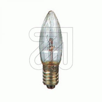 Preisvergleich Produktbild EGB® * Topkerze / Riffelkerze / Spitzschaftkerze * für Schwibbogen u. Lichterketten * 55 V 3W * innen + außen * 3 Stück