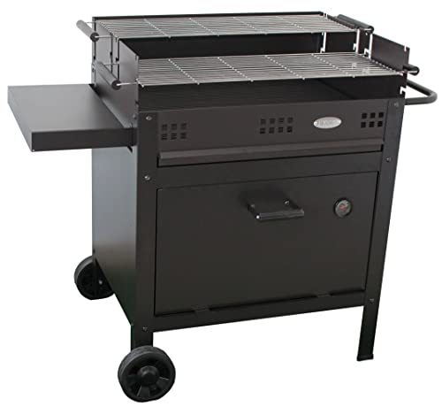 Imor - Barbacoa De Jardín De Carbón Con Horno Independiente Etna V20, Negro