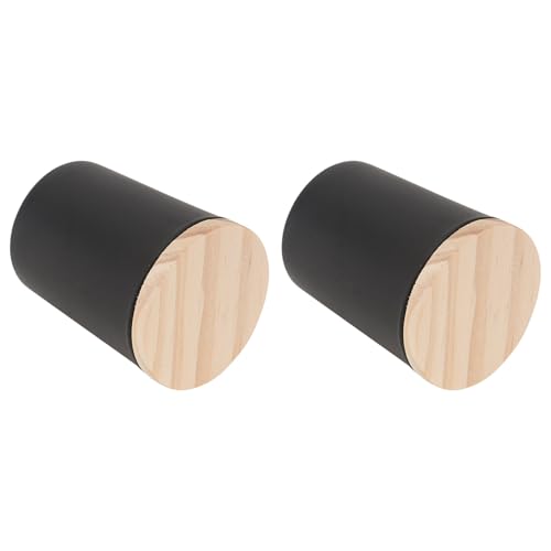 Cabilock Copa De Cristal Para Vela, Tarro Para Hacer Velas Diy Tapa De Madera, 2 Unidades Para Uso En Dormitorio y Oficina