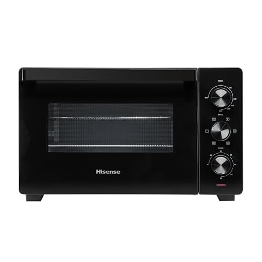 Elettrodomestici Hisense, HOM30M - Fornetto elettrico 30L, tre livelli di cottura, ventilato, girarrosto, comandi 3 manopole