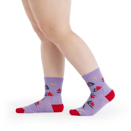 Wide Open Crew Socks for Women – Merino Wool, Comfortable Cotton Blend High Long Socks for Everyday Wear (9507)3