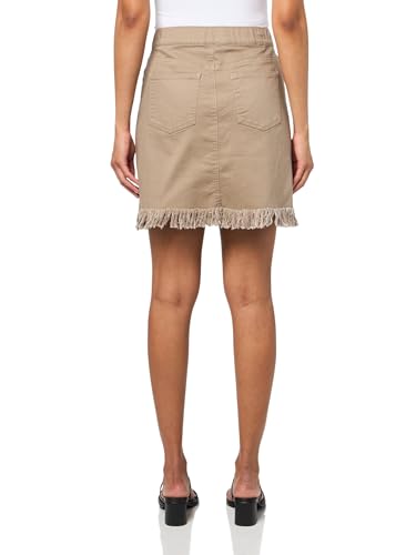 SLIM-SATION Women's Pull On 5-Pocket Twisted Fringe Hem Skort2