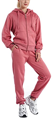 LeeHanTon Velour Tracksuit Womens Sweatsuit Set - Athletic Zip Up Hoodies and Sweatpants Outfits with Stripes