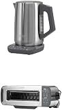 Ninja Perfect Temperature, Bouilloire, 1,7 L, avec contrôle de la température, écran LED KT201EU + Ninja Foodi 3-en-1, Grille-Pain, Grill et Presse-panini, en Acier Inoxydable, ST202EU - 1