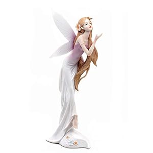 Comfy Hour Fairyland Collection 13″ Spirit Forest Fairy Wearing A Flower Collectible Figurine, Pink, Polyresin