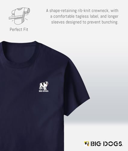 Big Dogs Brand Relaxation Badge Men's T-Shirts | Big and Tall Shirts for Men | Graphic Tees Men | Sizes Med-6x4