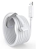 [Upgraded Version] KIWI design USB C Link Cable for Oculus/Meta Quest 2, 16 Feet/5M, Light Gray,...