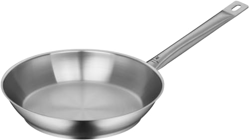 WMF Gourmet Plus - Sartén 24 cm Ø Sin Recubrimiento Antiadherente de Acero Inoxidable Cromargan, Apta para Todo Tipo de Cocinas