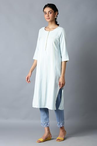 Image of W for Woman Women's Rayon Floral Regular Kurta