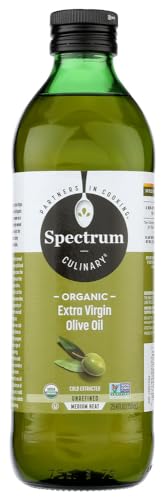 Aceite de oliva extra virgen sin refinar Spectrum Naturals 25.4 Oz Pack de 3