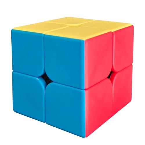 Speed Zauberwürfel Stickerless Profi-Würfel mit Ultra-Glattem Drehen Lebendigen Farben & Langlebiger Haltbarkeit Schneller als das Original (2x2x2)