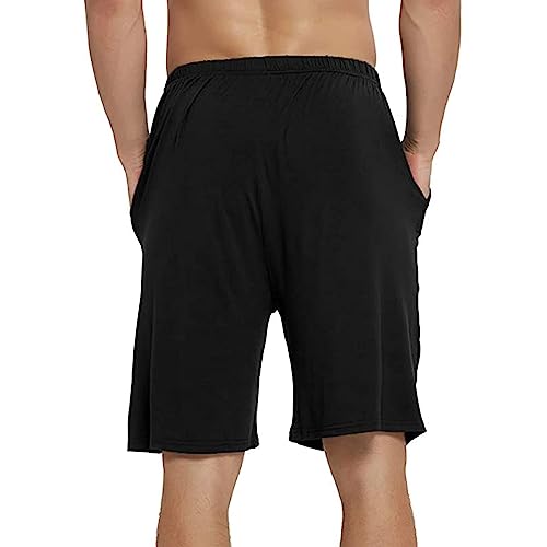 Men’s Pajama Shorts Sleeping Stretch Boxer Shorts Ultra-Soft Modal Casual Pajama Sleep Bottoms Pants3