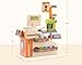 Educational Cash Register Toy for Kids Ages 3-5, Supermarket Playset with 18 Realistic Accessories, Light & Sound, Interactive Barcode Scanner - Pretend Play Grocery Store Toys for Toddlers