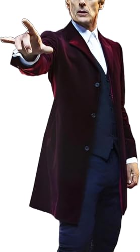 Bild: Suiting Style Who 12 Doctor Dr. Capaldi Long Coat Collection ? Samt Cosplay f�r Herren ? Zeitreisende-Kost�m f�r Herren