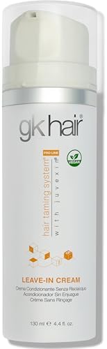 GK HAIR Keratin Leave-In Conditioner for Dry Damaged Hair, 4.4 oz — Frizz Control, Smoothing, Moisturizing & Heat Protection for Color-Treated Hair