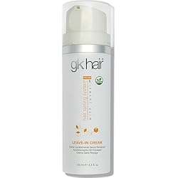 GK HAIR Keratin leave in conditioner for dry damaged hair (4.4 Fl Oz/130ml) Conditioning Hydrating Smoothing Moisturizing & Frizz Control For Dry Damaged Hair Taming before Swimming or Exercise