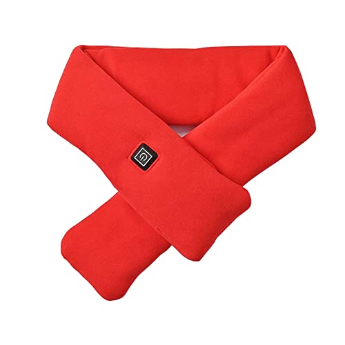 HelloGO ヒーターマフラー 電熱マフラー 防寒 保暖 洗える 加熱ネックウォーマー 3段階温度調節 USB充電式加熱スカーフ ホットマフラー 電気マフラー スキー 通勤 通学 贈り物 プレゼント 男女兼用