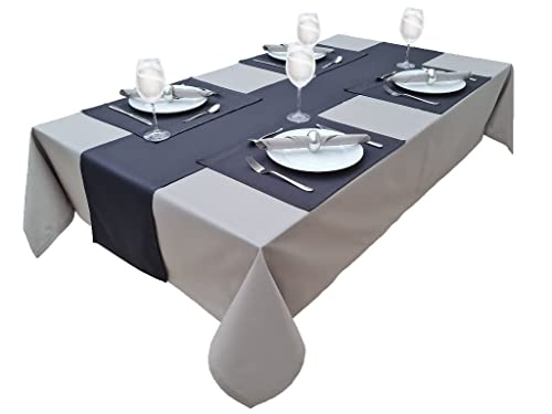 High-quality place mats, set of 4, made from 100% cotton, concept, colour and size selectable (place mat set of 4, 46 x 36 cm - Image 4